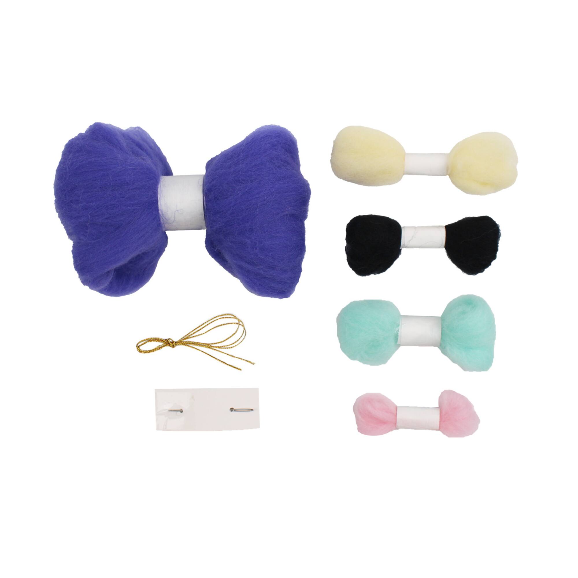 Blue Kitty with Ice Cream Needle Felting Kit by Loops & Threads®